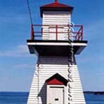 Leonardville Lighthouse on Deer Island, New Brunswick Canada