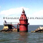 Ship John Shoal Lighthouse, Deleware Bay New Jersey
